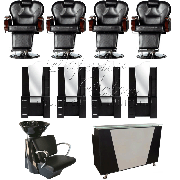 Four Styling Stations Barber Equipment Package BEP4-04