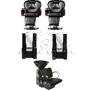 Two Styling Stations Barber Equipment Package BEP-04