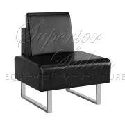 Black Comfy Single Waiting Area Chair